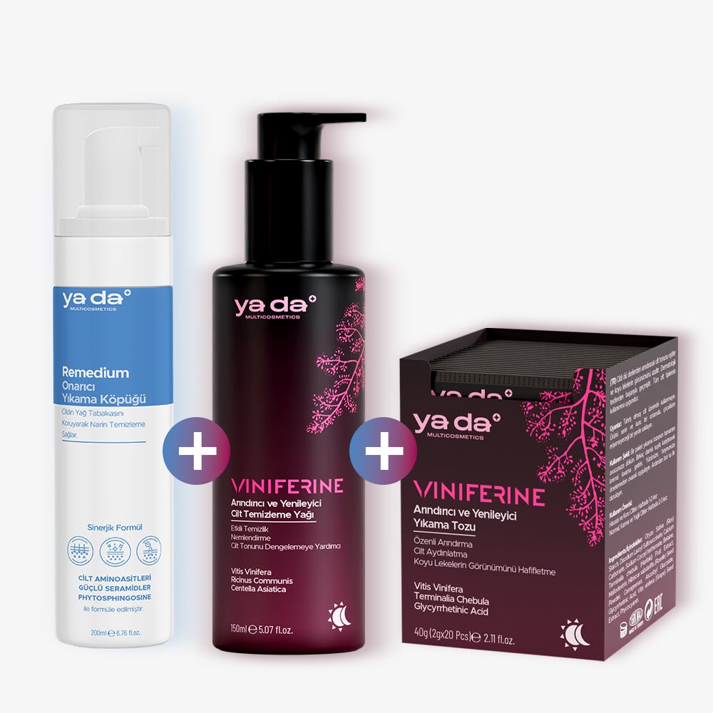 Remedium Yıkama Köpüğü ve Viniferine Onarıcı Temizleme Seti