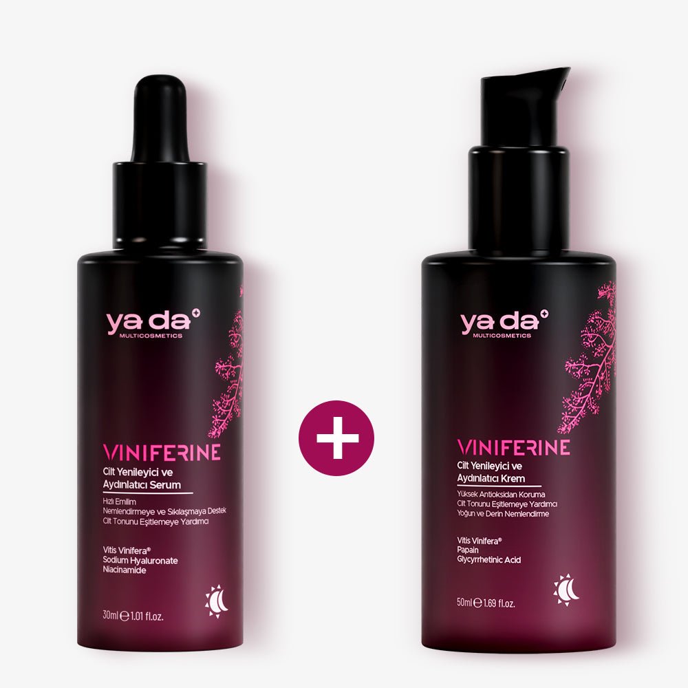 Viniferine Cilt Yenileyici Aydınlatıcı Serum ve Krem Seti